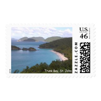 US Postage Stamp Trunk Bay St. John