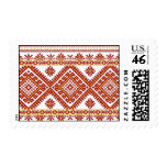 US Postage Ukrainian Embroidery Print Red
