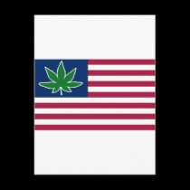 US Pot Flag postcards