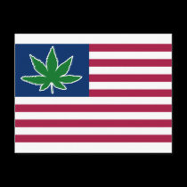 US Pot Flag postcards