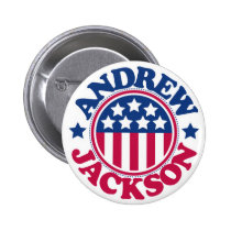US President Andrew Jackson buttons