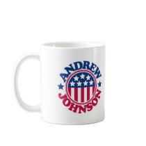 US President Andrew Johnson mugs