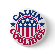 US President Calvin Coolidge buttons