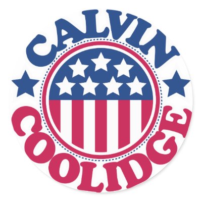 US President Calvin Coolidge Stickers by visualnewbie