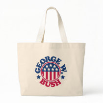 US President George W Bush bags