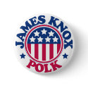 US President James Knox Polk buttons