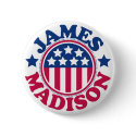US President James Madison buttons by visualnewbie US President James Madison buttons