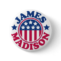 US President James Madison buttons by visualnewbie US President James Madison buttons