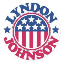 US President Lyndon Johnson stickers by visualnewbie US President Lyndon Johnson stickers