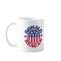US President Ronald Reagan mugs