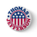 US President Thomas Jefferson buttons