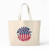 US President William J Clinton bags
