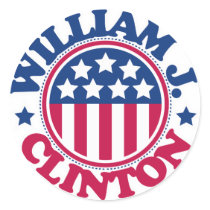 US President William J Clinton stickers by visualnewbie US President William J Clinton stickers