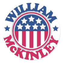 US President William McKinley stickers by visualnewbie US President William McKinley stickers