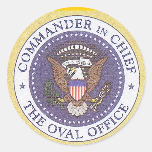 US Presidential Seal Round Sticker Zazzle