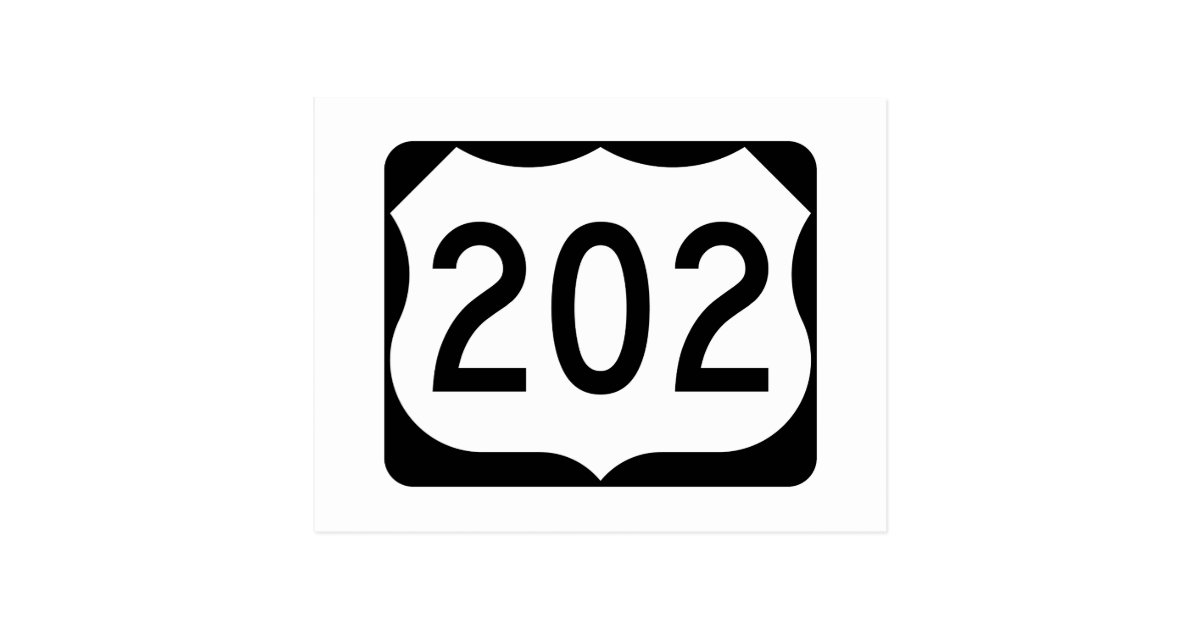 us-route-202-sign-postcard-zazzle