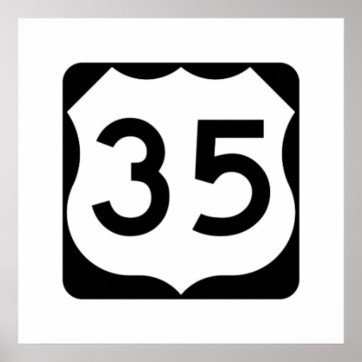 US Route 35 Sign Poster | Zazzle