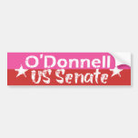 US Senate PINK RED for Christine O'Donnell Bumper Sticker