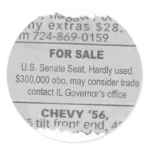 US Senate Seat For Sale stickers