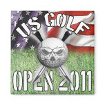 us skull golf open fridge magnets