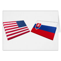 US & Slovakia Flags cards by Vexillophile US & Slovakia Flags cards