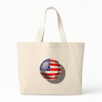 US Soccer team fans stars and stripes flag ball Bags