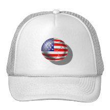 US Soccer team fans stars and stripes flag ball Mesh Hats