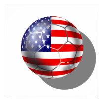 US Soccer team fans stars and stripes flag ball posters