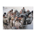 US Soldiers Praying - Customized Post Card