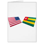 US & Togo Flags cards