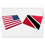 US & Trinidad and Tobago Flags cards