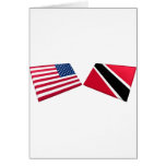 US & Trinidad and Tobago Flags cards