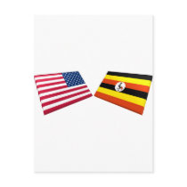 US & Uganda Flags postcards by Vexillophile US & Uganda Flags postcards