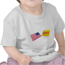 US & Vietnam Flags (South Vietnam) T-shirt