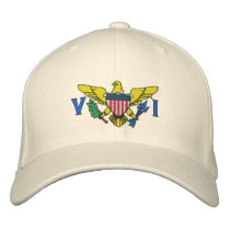 US VIRGIN ISLANDS EMBROIDERED HAT