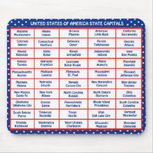 USA - 50 States and Capital Cities Mousepads