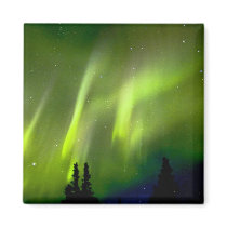 USA, Alaska, Chena Hot Springs. Aurora 3 Magnets