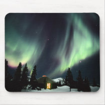 USA, Alaska, Chena Hot Springs. Aurora Mousepad