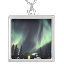 USA, Alaska, Chena Hot Springs. Aurora Necklaces
