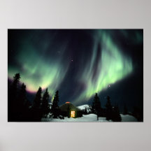 USA, Alaska, Chena Hot Springs. Aurora Posters