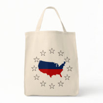 USA All Red White & Blue Bag