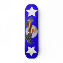 USA American Bald Eagle flag fade skateboards