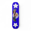 USA American Bald Eagle flag fade skateboards