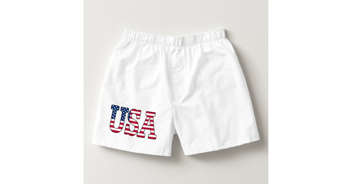 USA American Flag Boxer Shorts Zazzle