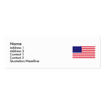 USA - American Flag Business Card Template