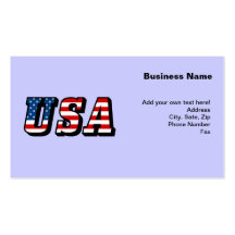 USA - American Flag Business Cards