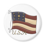 USA American Flag Refrigerator Magnets
