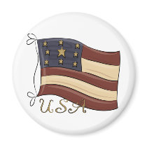 USA American Flag Refrigerator Magnets