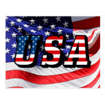 USA - American Flag Post Card