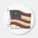 USA American Flag Refrigerator Magnets